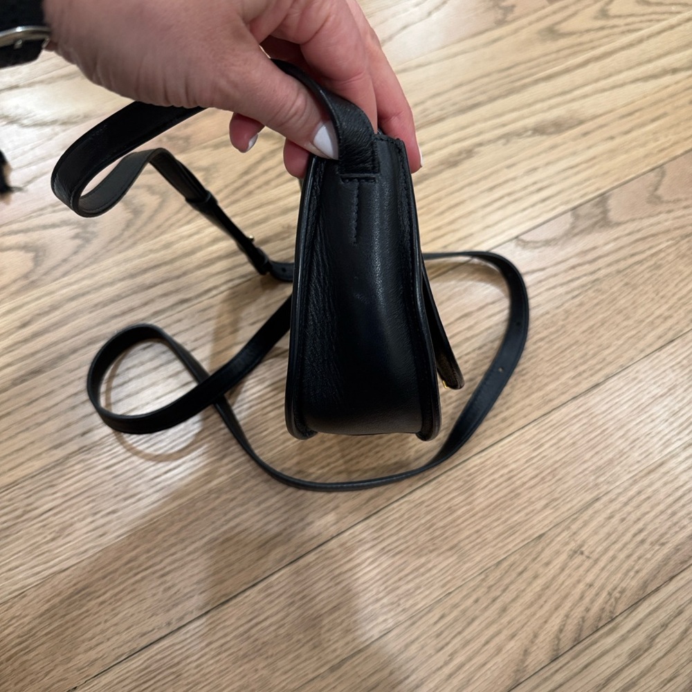 Cuyana Black Leather Mini Crossbody Bag - Picture 5 of 7
